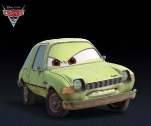 Puzzle Acer, la voiture tas de ferraille. Il et Grem sont les sbires du mauvais Professeur Z
