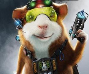 Puzzle Agent Darwin, le cochon d'Índe chef d'équipe de G-Force