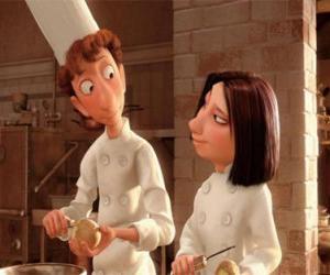 Puzzle Alfredo et Colette épluchage des pommes de terre