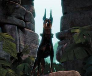 Puzzle Alpha, le chef de chiens doberman de Charles Muntz