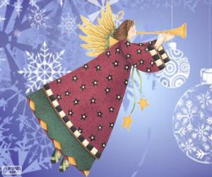 Puzzle Ange avec une trompette 