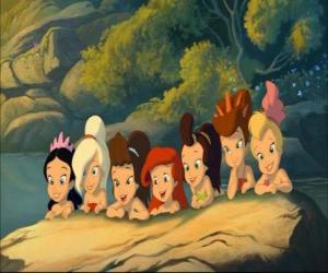 Puzzle Ariel avec ses sœurs