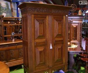 Puzzle Armoire garde-robe moulé de style ancien ou rustique