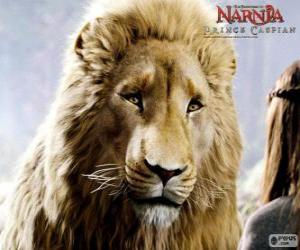 Puzzle Aslan, le lion légendaire créateur du pays de Narnia