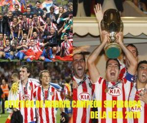 Puzzle Atletico Madrid Champion 2010 Supercoupe UEFA