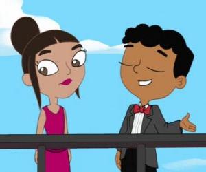 Puzzle Baljeet et Mishti sur le pont