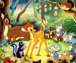 Puzzle Bambi et ses amis