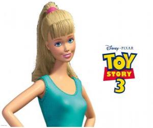 Puzzle Barbie est l'un des héros de Toy Story 3