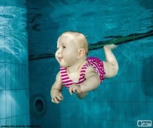 Puzzle Bébé nageurs sous-marins