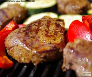 Puzzle Bifteck de sur longe grillé