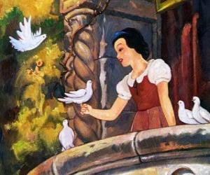 Puzzle Blanche-Neige sur le balcon