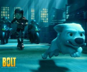 Puzzle Bolt et Penny qui fuient les mauvais - Volt et Penny qui fuient les mauvais