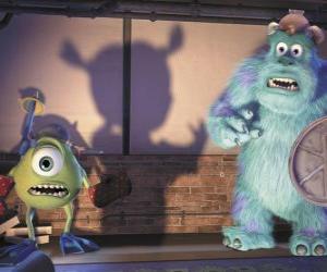 Puzzle Boo, Sulley et Mike effrayer ceux qui ne savent pas quoi faire