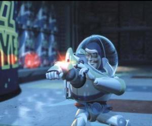 Puzzle Buzz Lightyear en tirant le faisceau laser