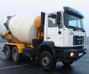 Puzzle Camion-malaxeur