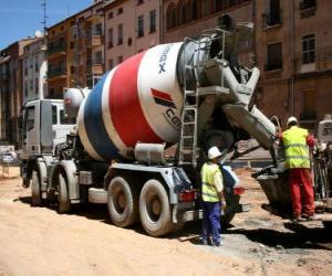 Puzzle Camion-malaxeur