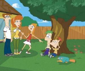 Puzzle Candace Phineas et Ferb accusé d'une invention à ses parents