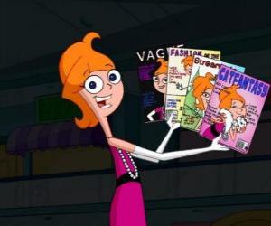 Puzzle Candance, très élégant avec une couverture de magazine où elle se passe