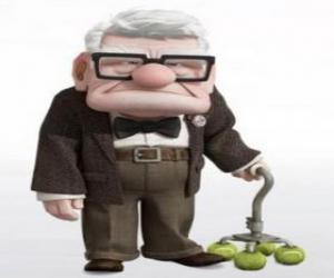 Puzzle Carl Fredricksen, un homme de 78 ans qui accomplira son grand rêve