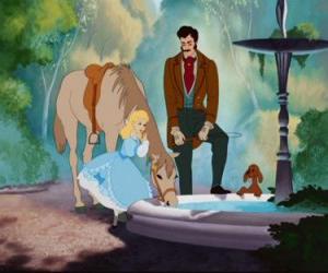 Puzzle Cendrillon avec son père bien-aimé