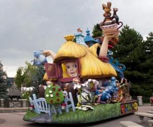 Puzzle Char Alice au pays des merveilles - Disneyland Paris -