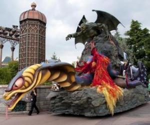 Puzzle Char les méchants - Disneyland Paris -