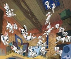 Puzzle Chiots dalmatien fait du tort