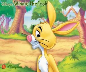 Puzzle Coco Lapin heureux dans le domaine