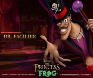 Puzzle Dr. Facilier le magicien qui fait mal vaudou Prince Naveen chez la grenouille