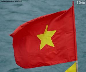Puzzle Drapeau de le Viêt Nam, Viêtnam, Vietnam ou Viet Nam