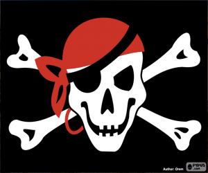 Puzzle Drapeau pirate (Drapeau avec le crâne)