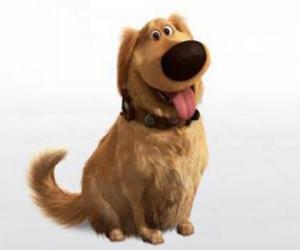 Puzzle Dug, le chien que parle, un golden retriever