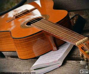 Puzzle Guitare acoustique à six cordes