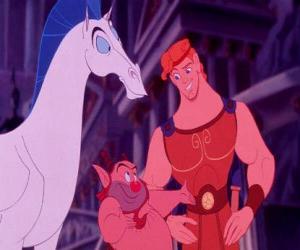 Puzzle Hercule, Phil (entraîneur de héros) et Pégase (cheval de vol)