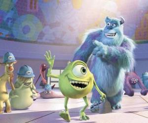 Puzzle James P. Sullivan connu sous le nom Sulley est le meilleur monstre effrayant de la société, avec son ami Mike.