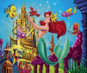 Puzzle La Petite Sirène Ariel avec ses amis