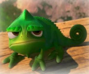 Puzzle Le caméléon Pascal, le ami de Rapunzel
