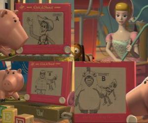 Puzzle Le voleur est reconnu par Buzz et autres jouets comme Al McWhiggin, le propriétaire de Al's Toy Barn jouets