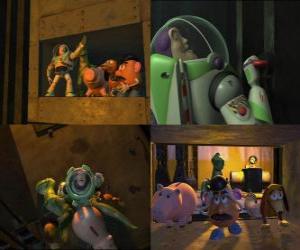 Puzzle les amis de Woody's dans le bâtiment vous vivez dans Al, à la recherche d'un appartement de ce pour sauver Woody