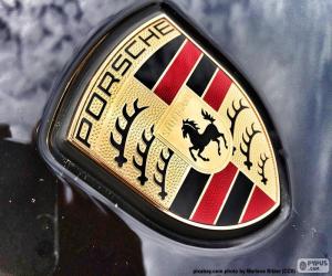 Puzzle Logo de Porsche, marque allemande de voitures de luxe