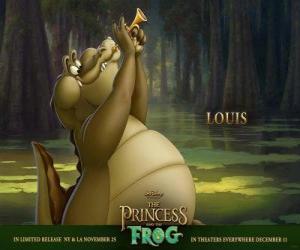 Puzzle Louis un alligator qui joue de la trompette