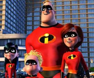 Puzzle M. Indestructible, Elastigirl, Viollette et Flèche