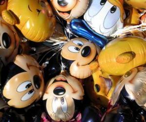 Puzzle Mickey globes 