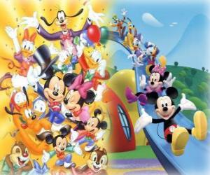 Puzzle Mickey Mouse avec des amis