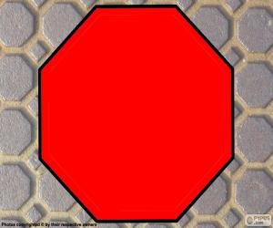 Puzzle Octogone régulier, polygone avec huit côtés