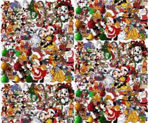 Puzzle Personnages Disney de Noël