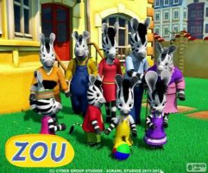 Les personnages de zou