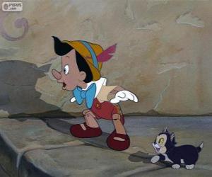 Puzzle Pinocchio et Figaro