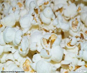 Puzzle Pop-corn ou maïs soufflé, grains de maïs exploitées