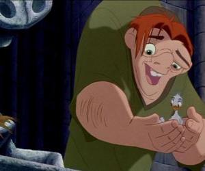 Puzzle Quasimodo est le sonneur de cloches de la cathédrale Notre-Dame et le protagoniste de Le Bossu de Notre Dame
